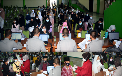 Cegah Covid-19, Siswa MTS Serba Bakti ikut sukseskan Program Vaksinasi