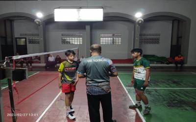Gadri, Atlet Bulutangkis MTs Serba Bakti Lolos ke Semi Final POSMAD 2023.