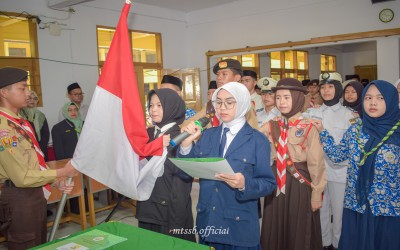 MTs SERBA BAKTI GELAR PELANTIKAN DAN SERTIJAB PENGURUS OSIS MASA KHIDMAT 2026-2027
