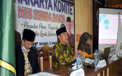 Dongkrak Peran dan Fungsi Komite Madrasah, MTs Serba Bakti gelar Lokakarya