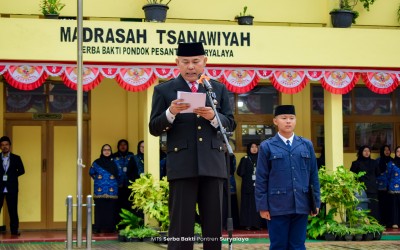 Khidmat, Tertib dan Sejuk: Upacara Peringatan HUT ke-81 Proklamasi Kemerdekaan RI di MTs Serba Bakti