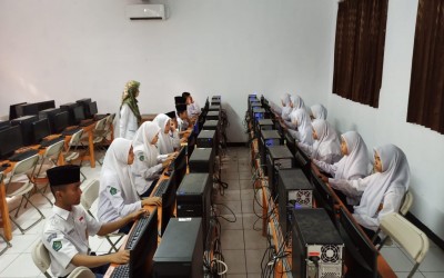 Terpantau Lancar, Pelaksanaan ANBK MTs Serba Bakti Tahun 2022
